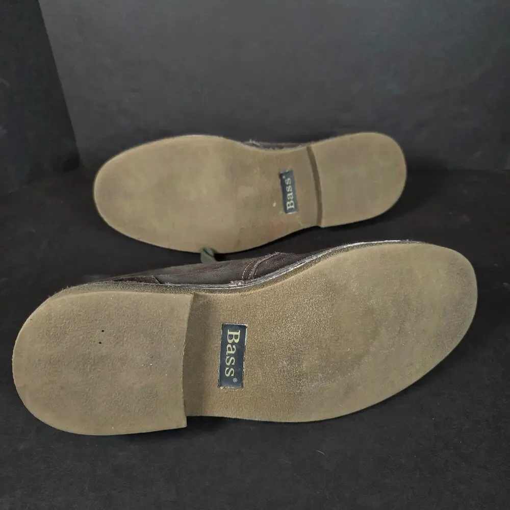 Bass Todd Olive Suede Desert Boots Chukka Olive Laces Mens Sz 9.5M